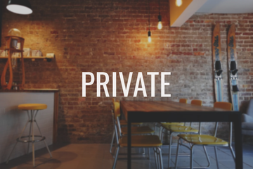 Private Decal - Vinyl Sticker for Businesses, Stores, Bars, Coffee Shops, Eatery, Cafeteria, Food Truck!